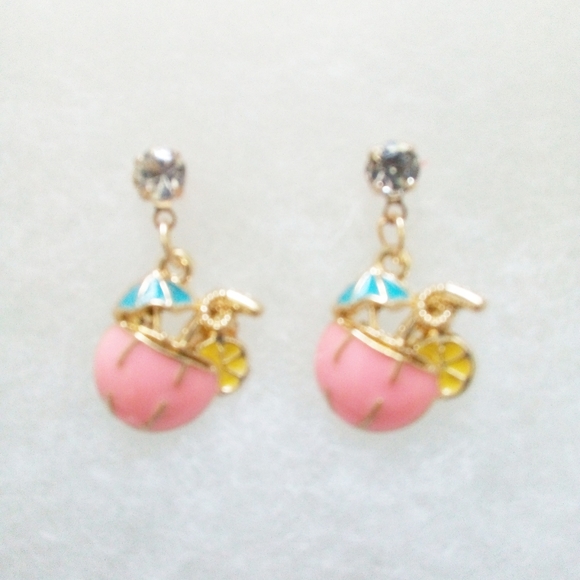 Betsey Johnson Jewelry - New Tropical Drink Earrings